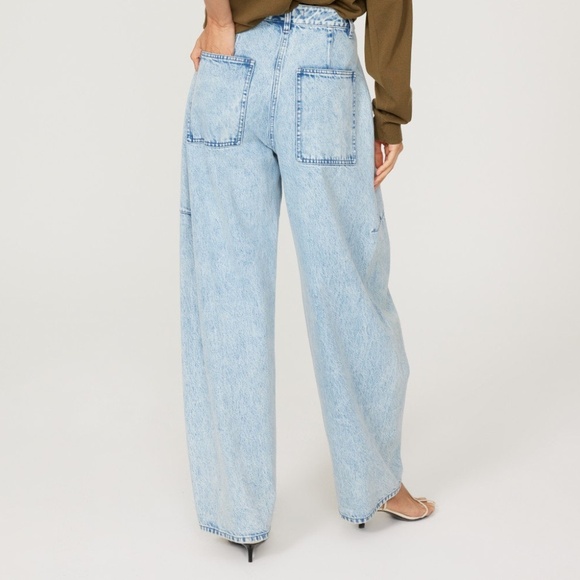 Tibi Light Blue Flare & Wide Leg Jeans - Picture 3 of 13